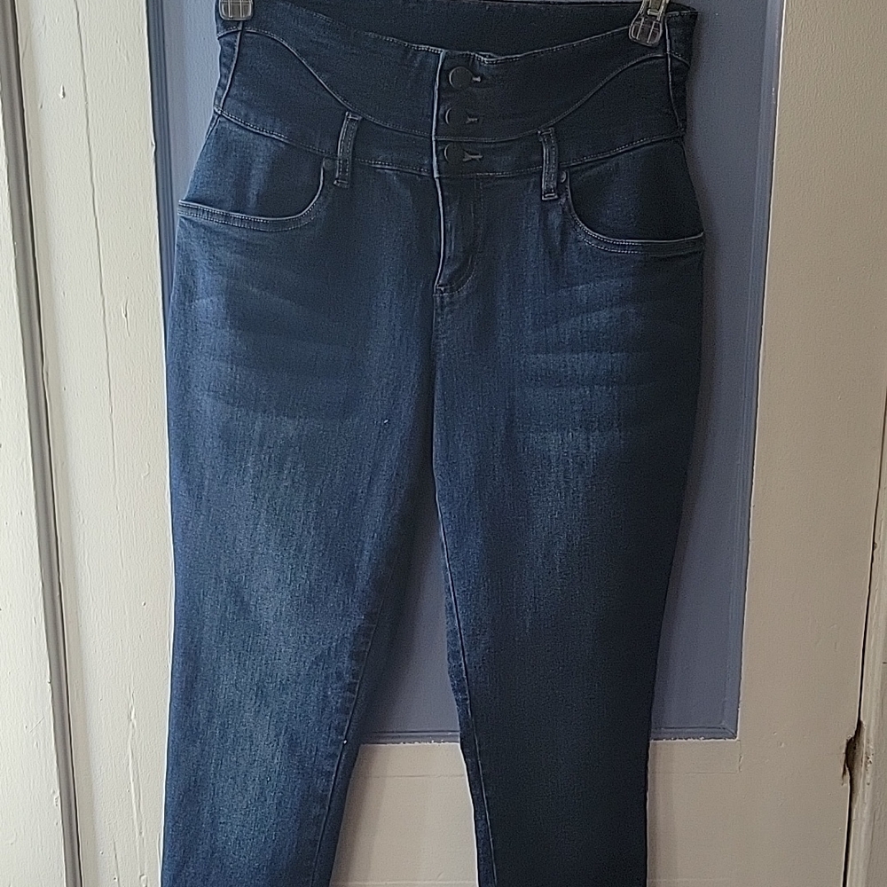 Venus Apparel High-Waisted Dark Blue Women's Jeans